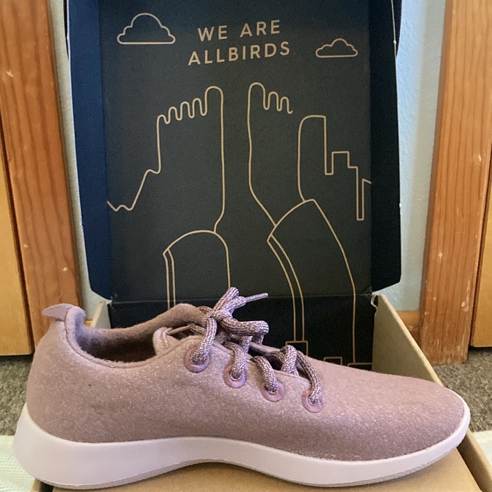 Allbirds Women’s Wool Runners size 8 in Harvest (Lilac) - Picture 5 of 6